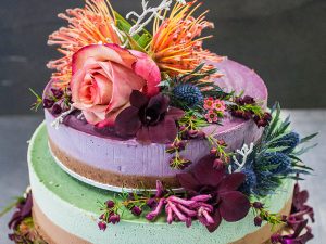 Three Tier Assorted Wedding Cake