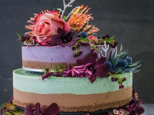 Three Tier Assorted Wedding Cake