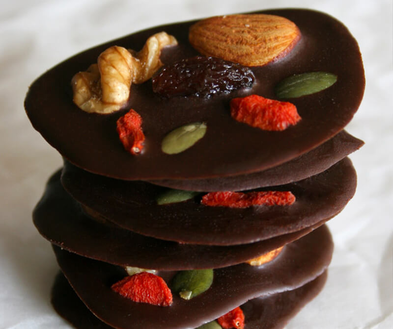 Dark choc bites
