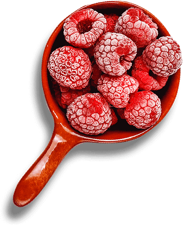 Raspberries left