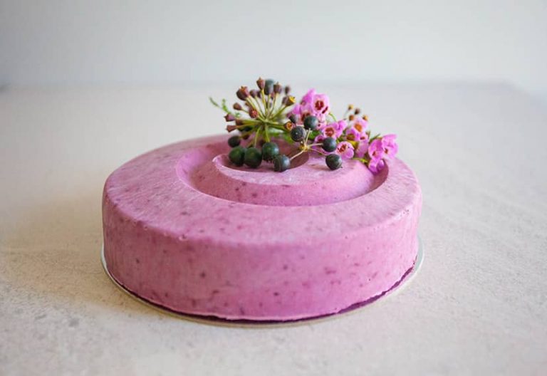 Blackcurrant Kaffir Lime Cake