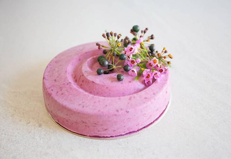 Blackcurrant Kaffir Lime Cake