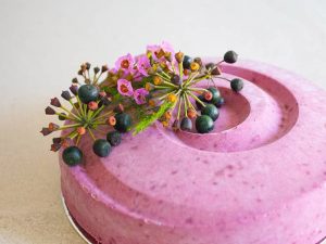 Blackcurrant Kaffir Lime Cake