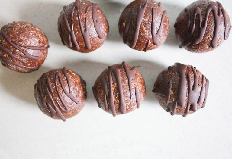 choc protein bliss balls