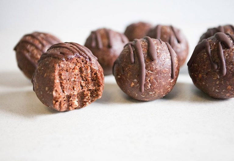 choc protein bliss balls