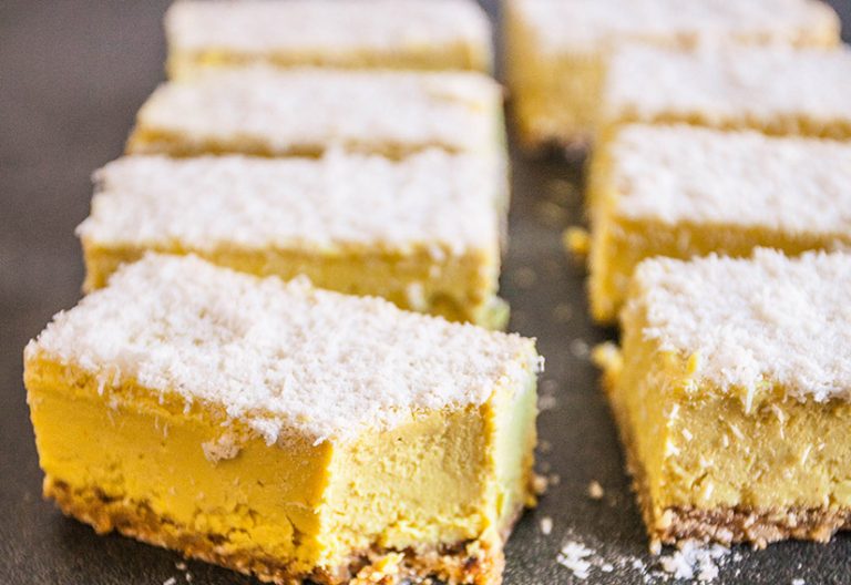 lemon curd slice