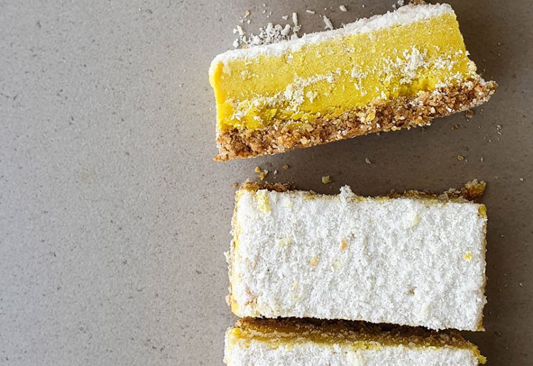 lemon curd slice