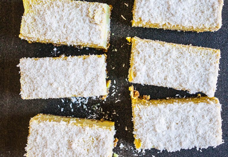 lemon curd slice