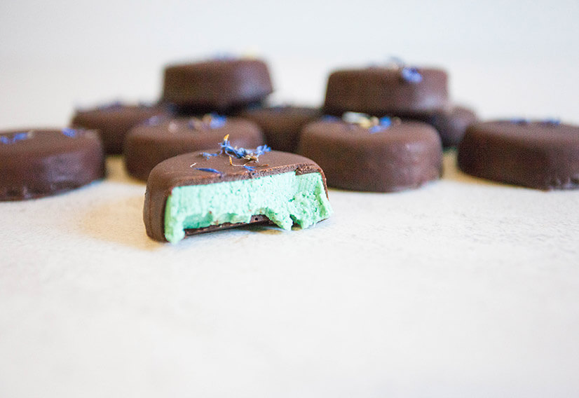 Peppermint cream chocolates