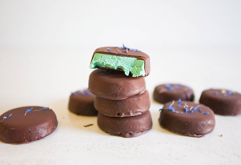 Peppermint cream chocolates