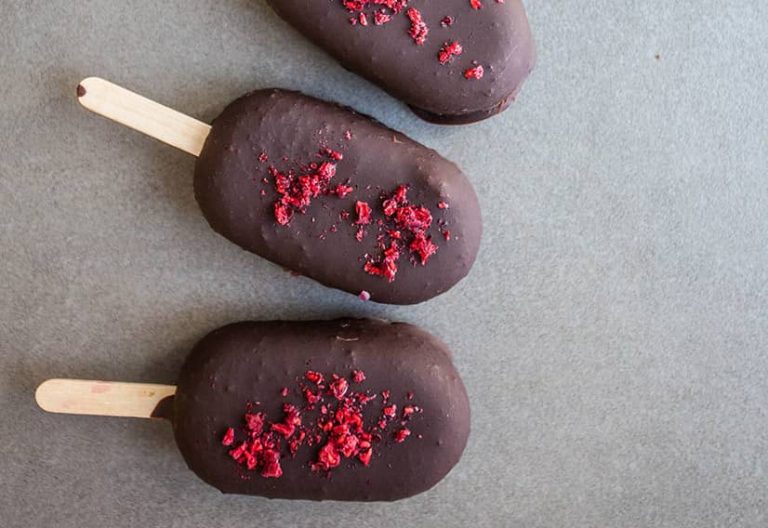 Strawberries and cream pops