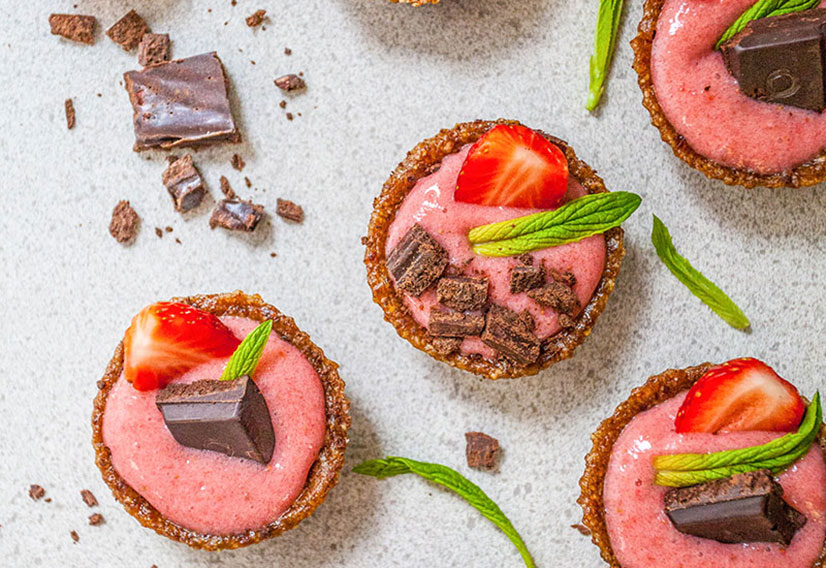 Strawberry Cream Mini Tarts