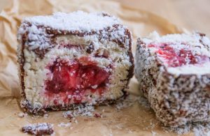 Lamington cake.