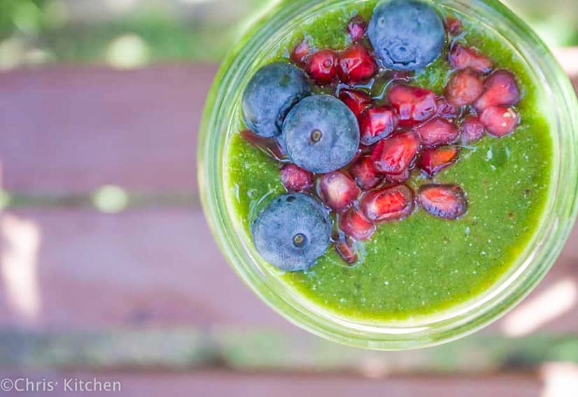 Mango Peach Matcha Smoothie