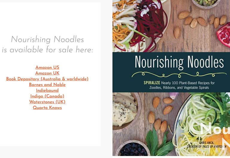 Nourishing Noodles Cook Book