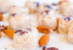 Almond White Chocolate Hearts