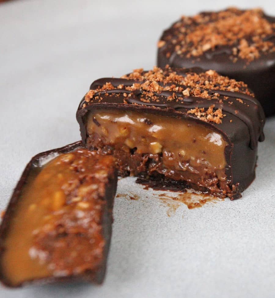 Dulce de Leche Hazelnut Chocolates