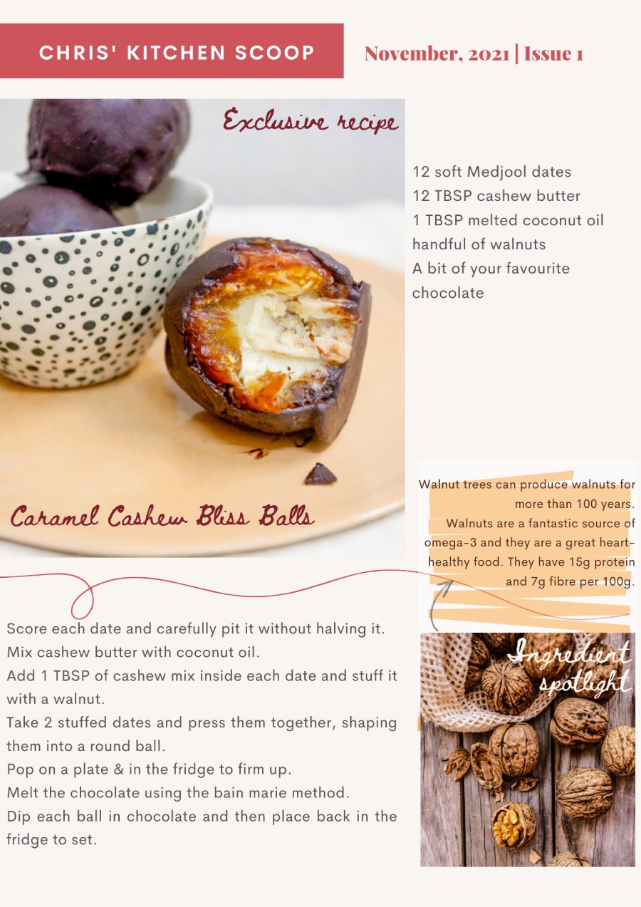 Caramel Cashew Chocolate Balls