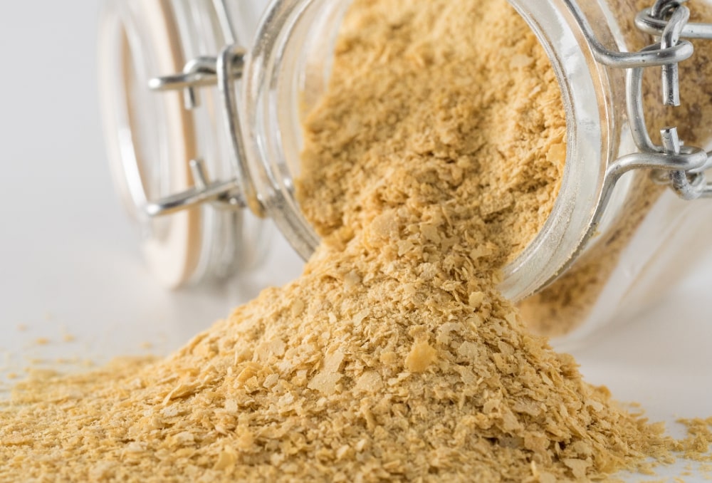 Nutritional yeast has lots of health benefits, including boosting energy, protecting against cell damage, lowering cholesterol, and more.