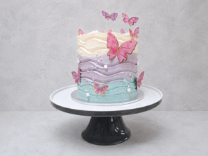 Flying Butterflies Birthday Cake