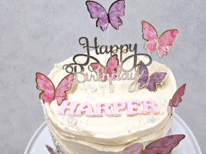 Butterfly cake top decoration detail Butterfly cake top decoration detail