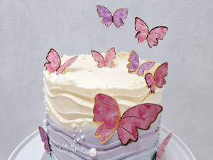 Butterfly cake top detail Butterfly cake top detail