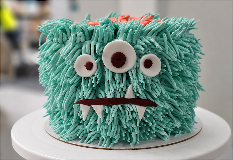 Monster Cake Unimpressed