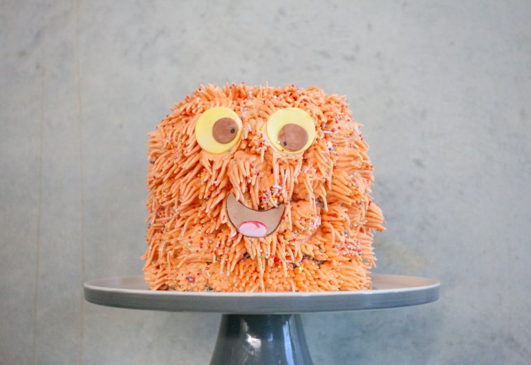 Happy Furry Monster Cake
