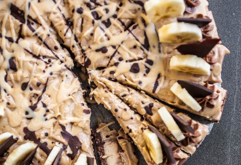 Peanut Butter Banana Chocolate Tart