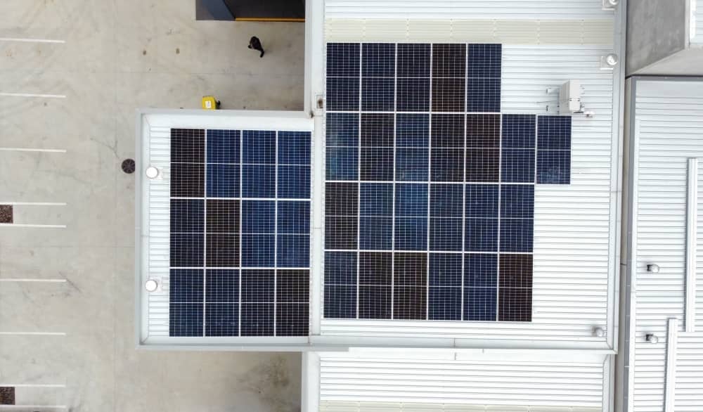 Solar powered kitchen.