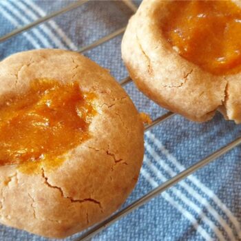 Persimmon thumbprint cookies