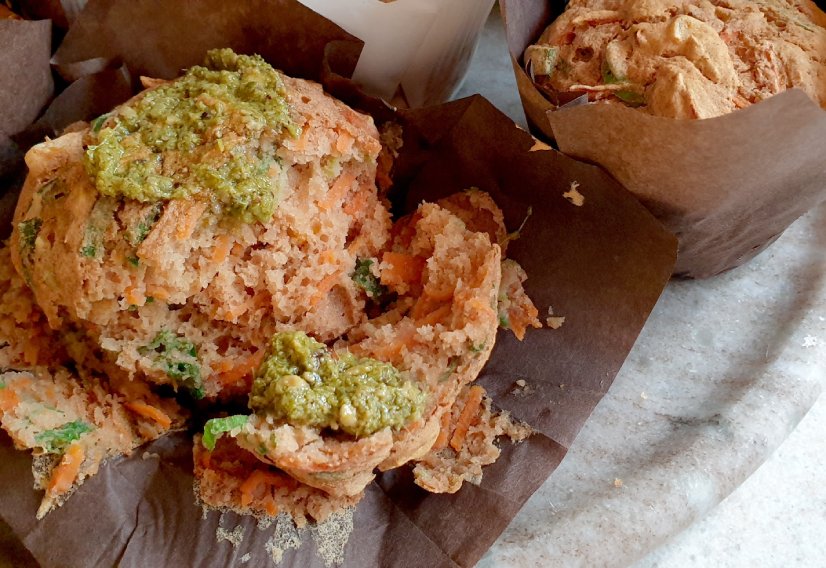 Sweet potato and corn muffins