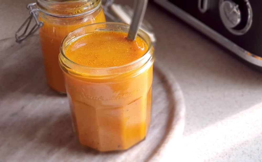 Turmeric and ginger tonic.