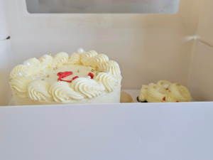 Valentines cake gift box