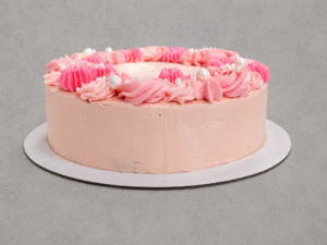 Piped rosettes cake