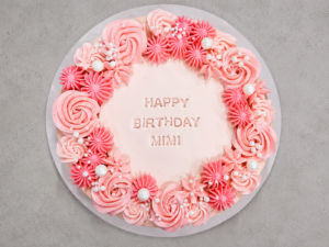 Piped Rosettes Cake